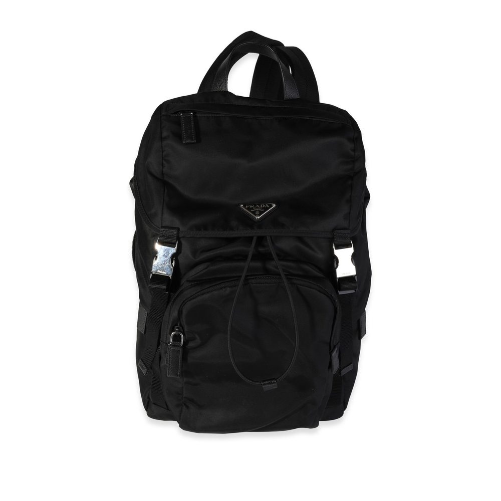 Prada Black Nylon Drawstring Backpack - image 1